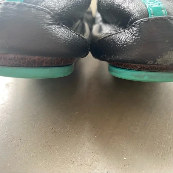 Tieks Classic Matte Black Leather Ballet Flats - Picture 6 of 8